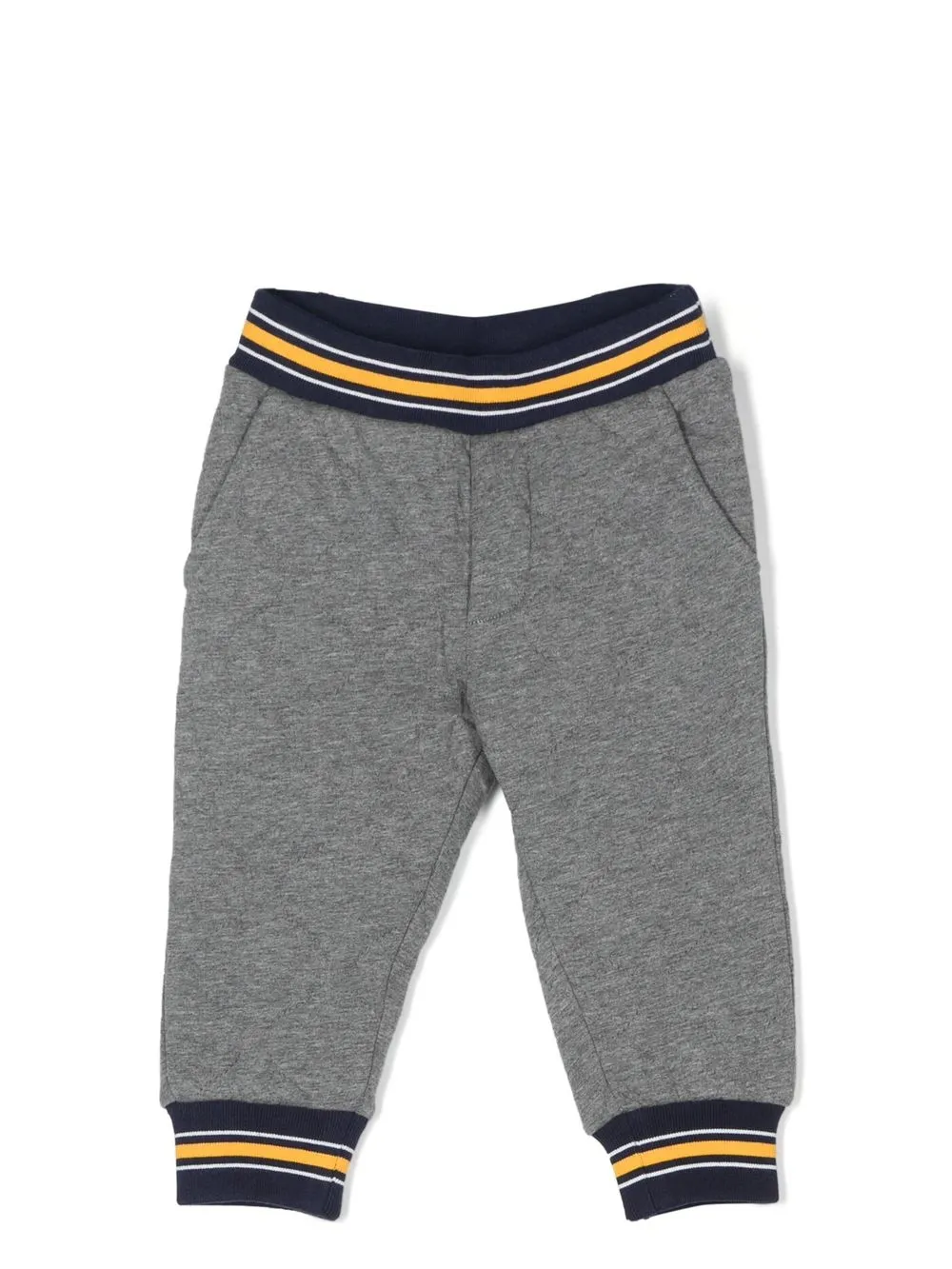 

Diesel Kids pants capitonados con parche del logo - Gris