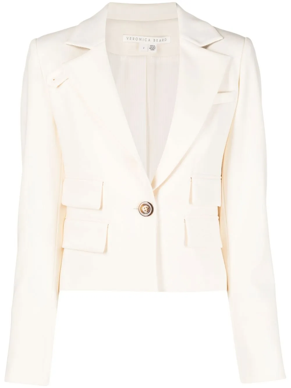 

Veronica Beard blazer Boon con botones - Blanco