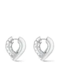 Tabayer 18kt white gold Oera diamond hoop earrings - Silver