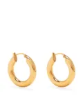 Jil Sander medium hoop earrings - Gold
