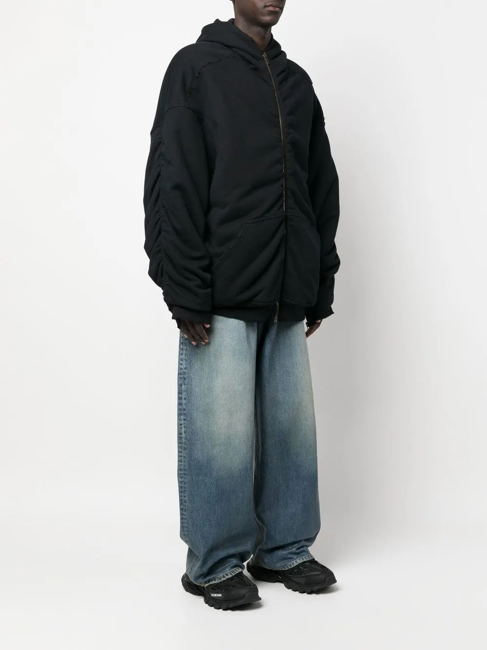 バレンシアガ 22AW 719341 TNW54/LARGE BAGGY JEANS ダメージ加工