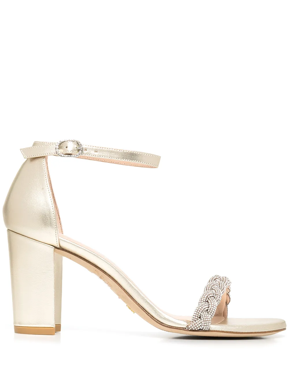 

Stuart Weitzman sandalias Nearlynude con detalles - Dorado