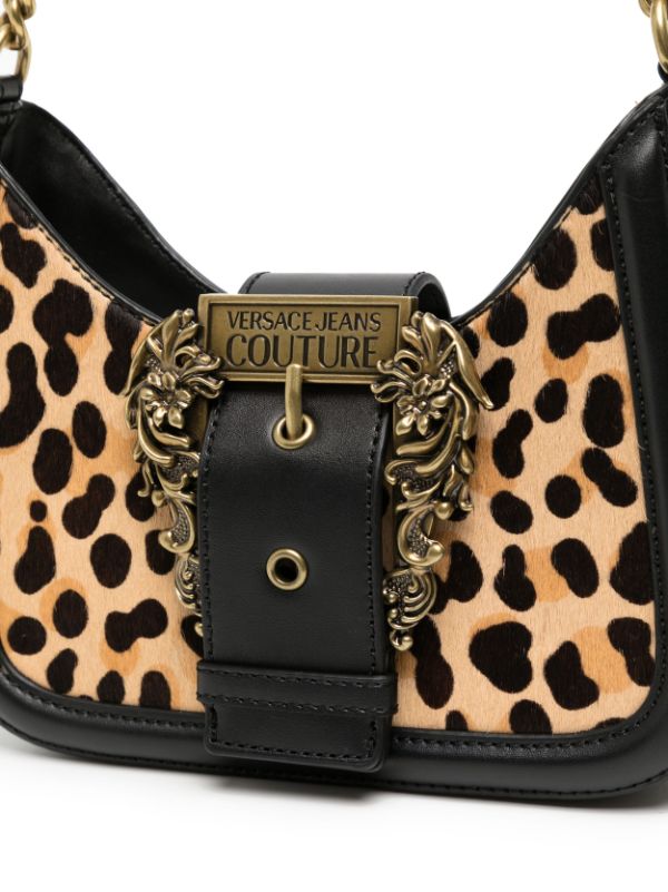 Versace Jeans Couture Baroque Buckle Printed Shoulder Bag - Farfetch