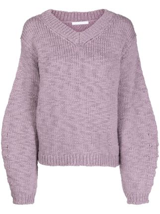 Helmut Lang Wool V-neck Knit Jumper - Farfetch