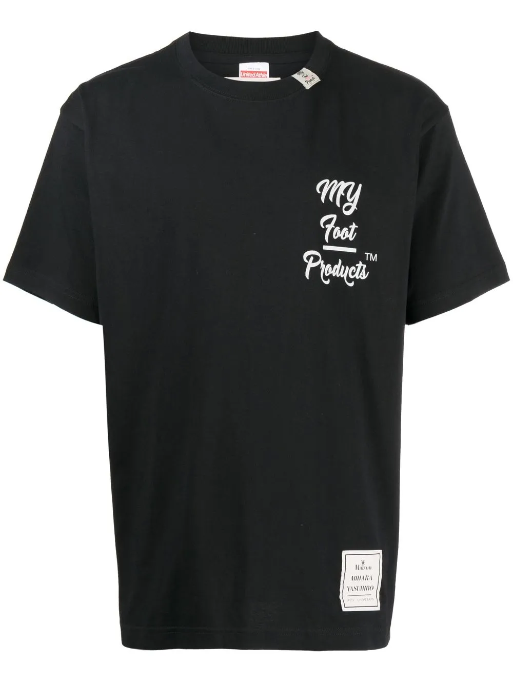 

Maison Mihara Yasuhiro playera con estampado My Foot Products - Negro