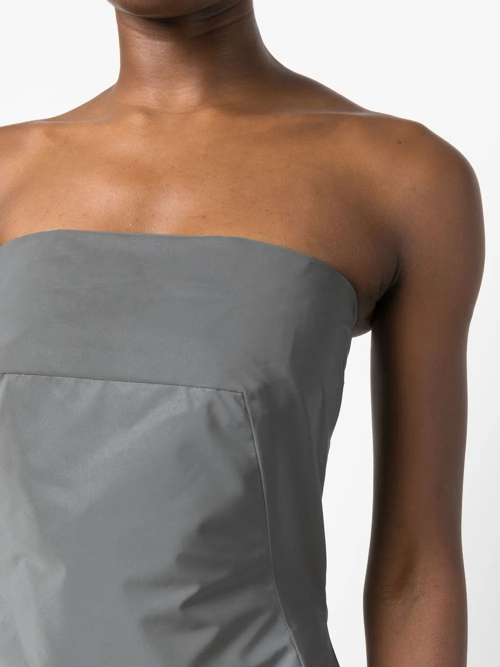 strapless evening dress