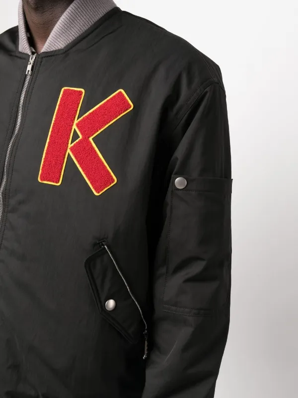 Shop Kenzo Logo Varsity Jacket