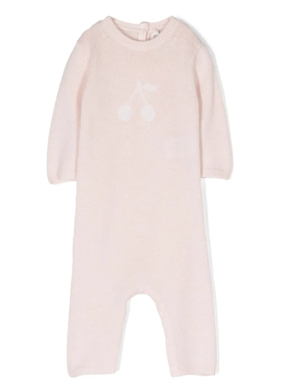 

Bonpoint wool-knit babygrow - Pink
