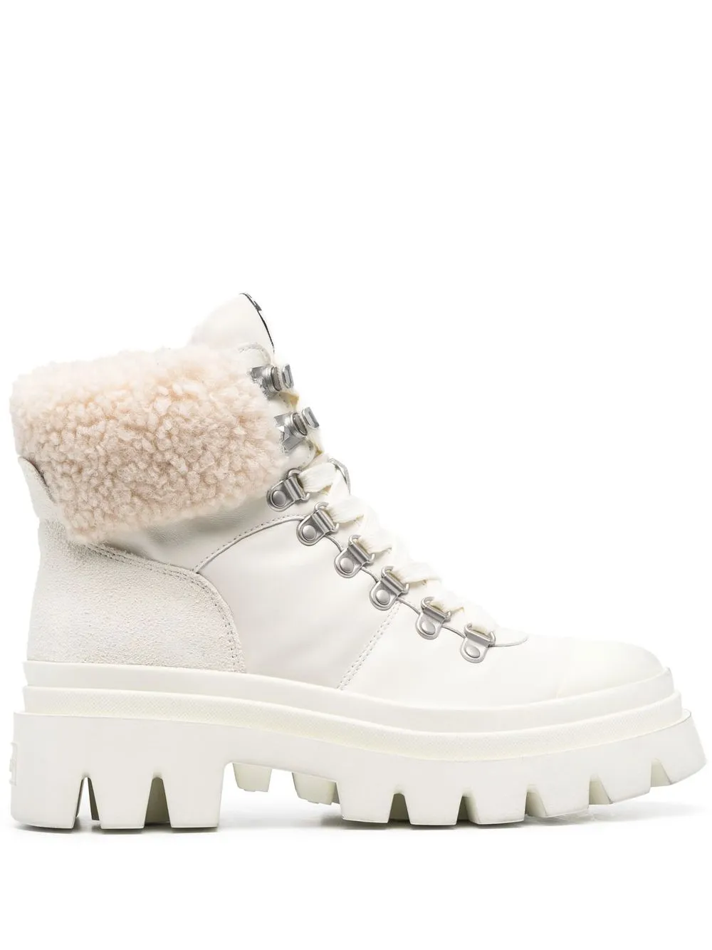 

Ash Patagon shearling-trim boots - Neutrals