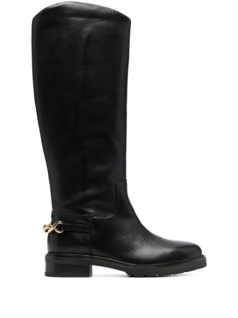 Tommy Hilfiger chain-link detail boots