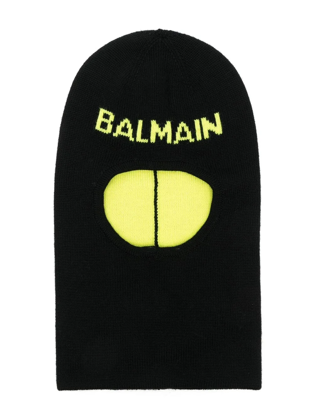 

Balmain Kids embroidered-logo knitted balaclava - Black