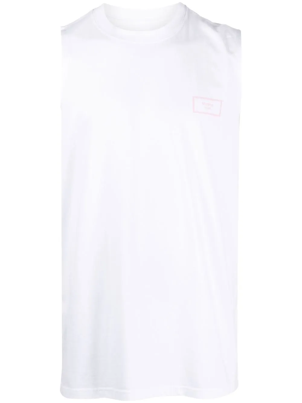 

Martine Rose camiseta con cuello redondo - Blanco