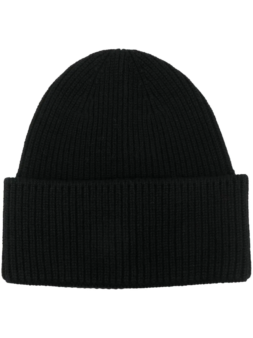 Destin Anthracite Wool And Cashmere Beanie In Black