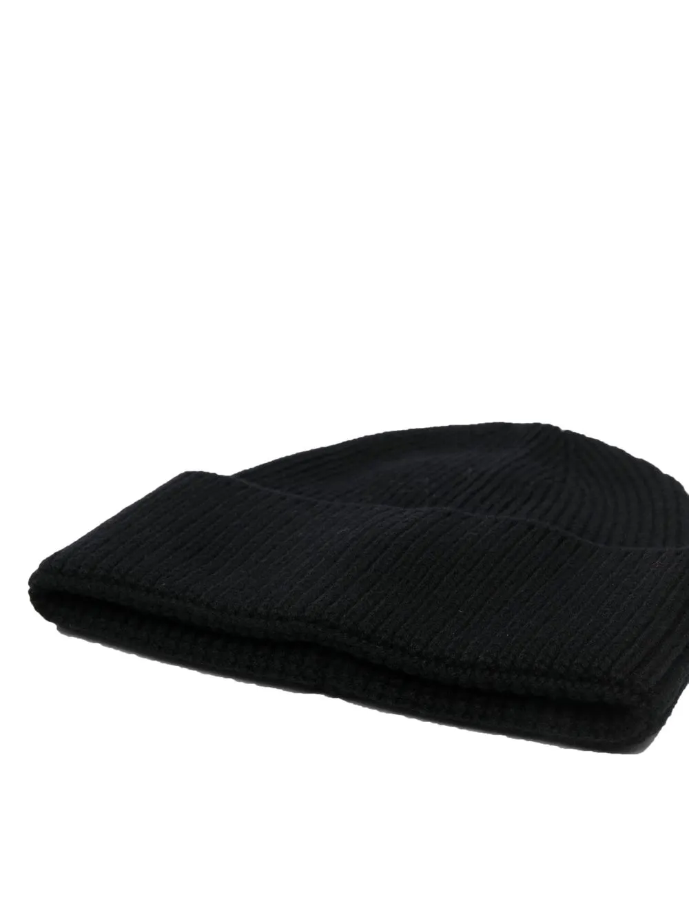 Destin Blue Navy Cashmere Blend Beanie In Black