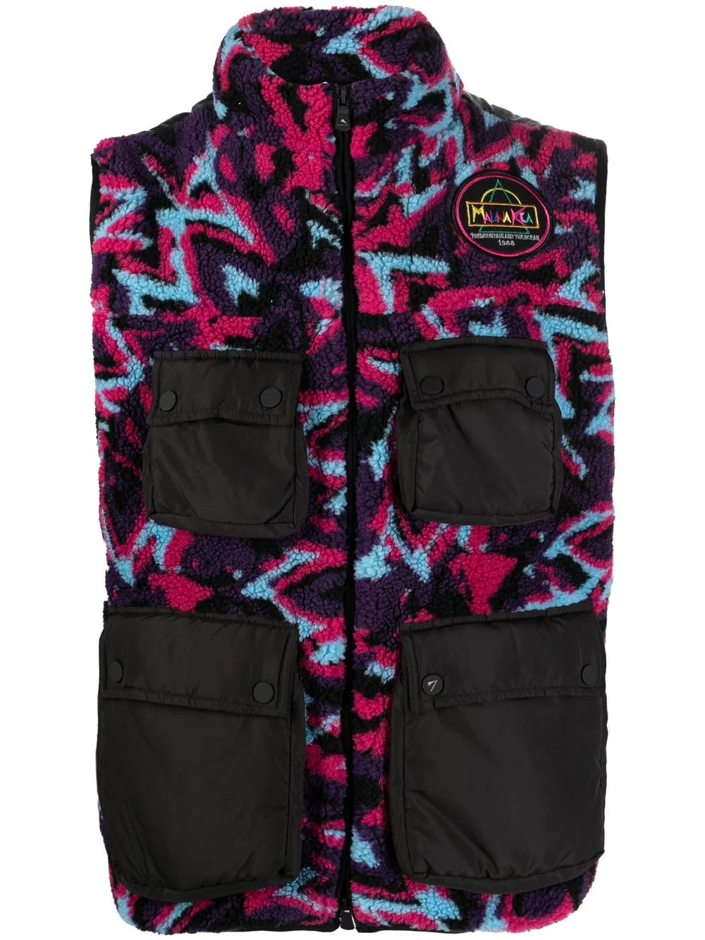 

Mauna Kea logo-patch cargo gilet - Black