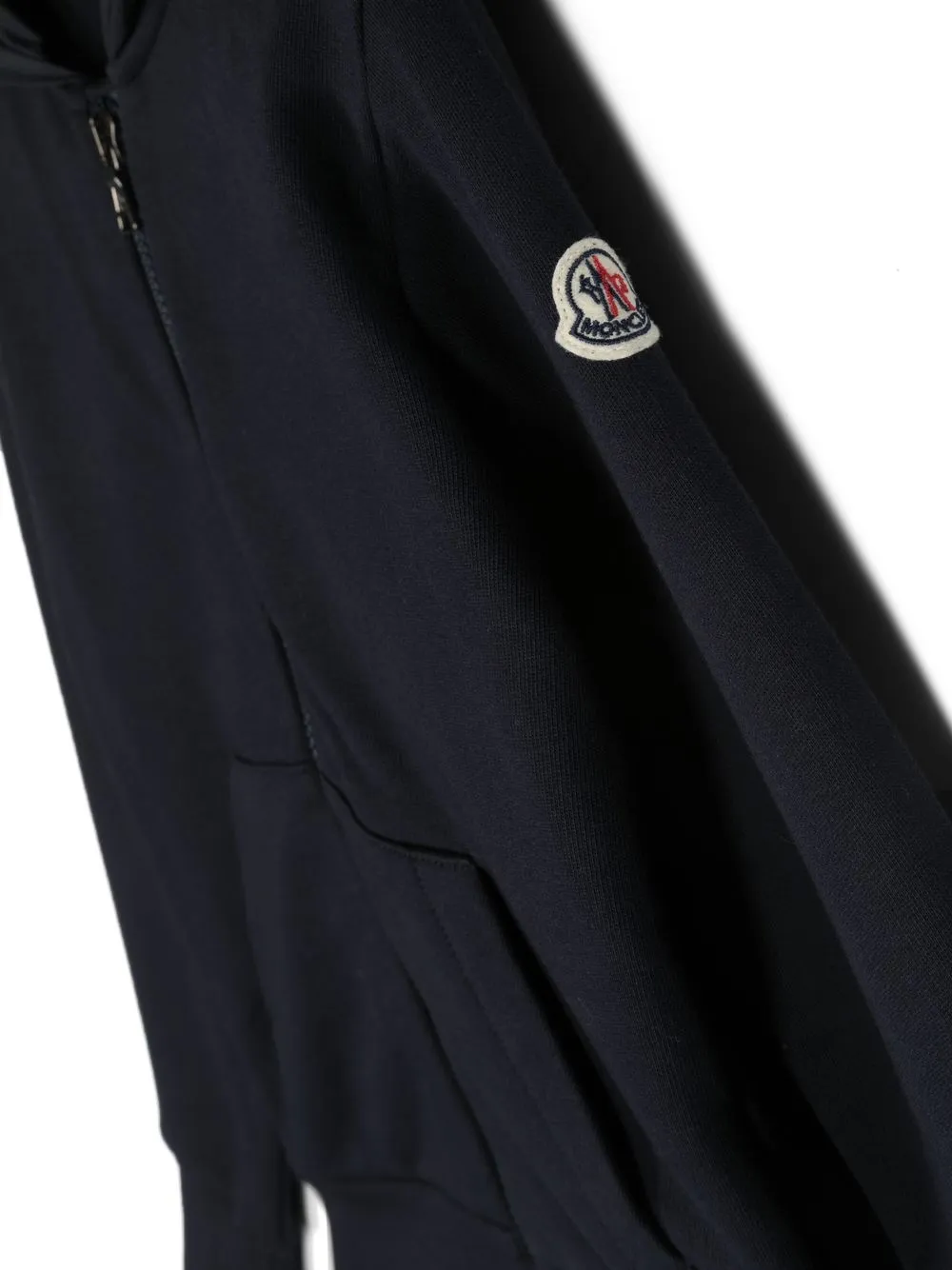  Moncler Enfant Hoodie Mit Logo Streifen   Blau 