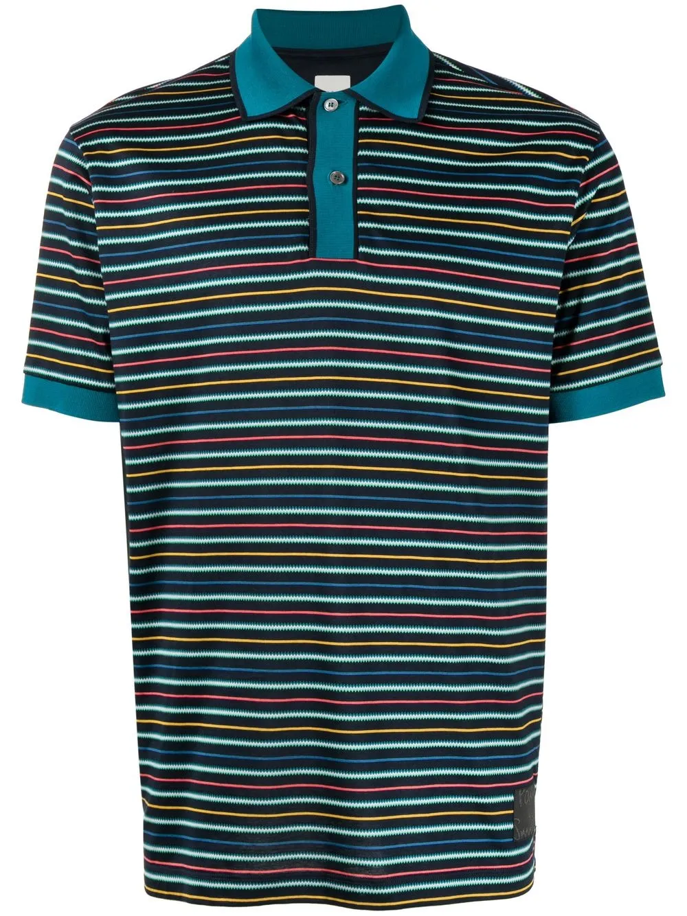 

Paul Smith striped short-sleeve polo-shirt - Black