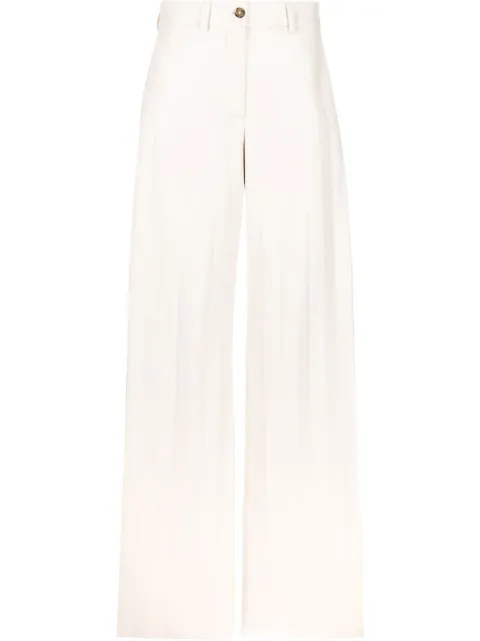 MSGM high-waisted straight-leg trousers 