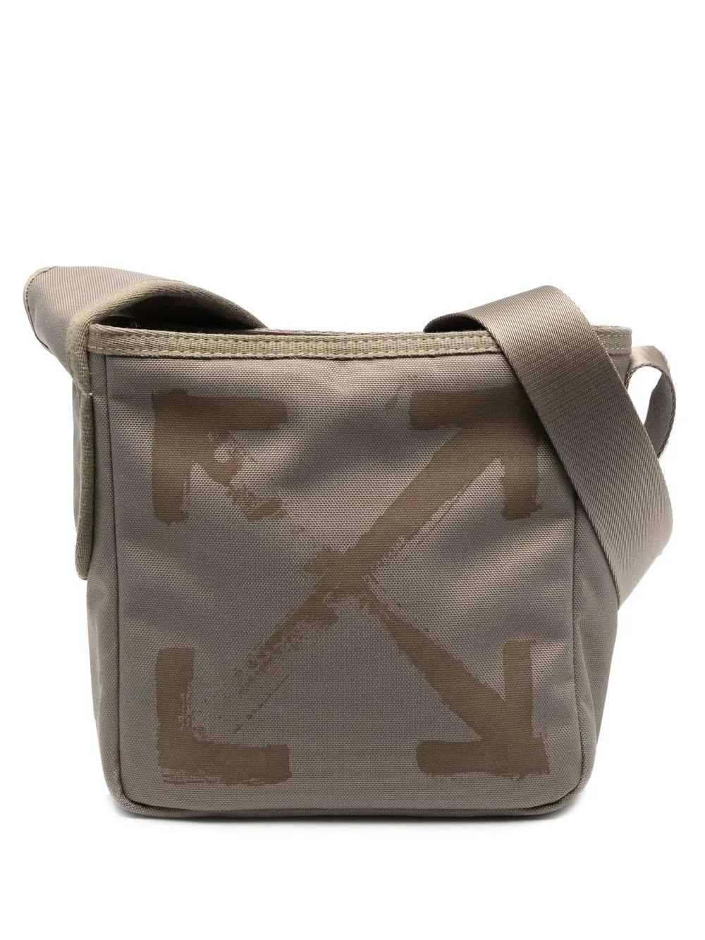 

Off-White mochila tipo mensajero Arrows - Verde