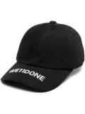 We11done embroidered-logo baseball cap - Black