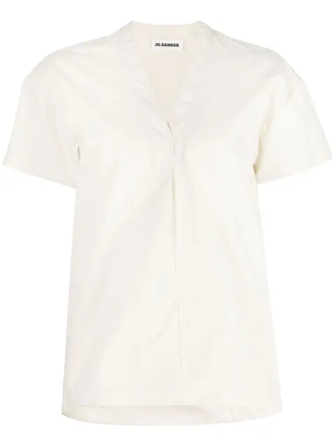 Jil Sander V-neck short-sleeved blouse