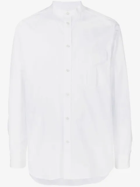 Jil Sander stand-collar cotton shirt