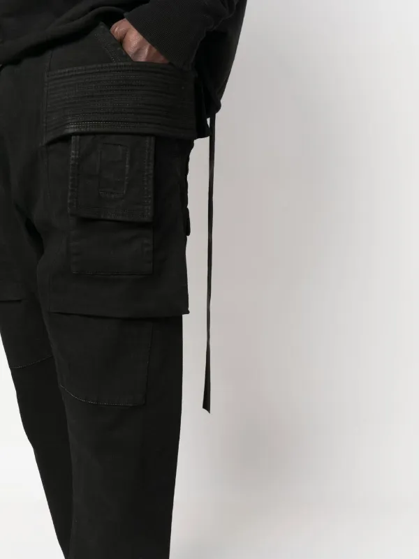 Rick Owens DRKSHDW Strobe Creatch Cropped Cargo Jersey Trousers