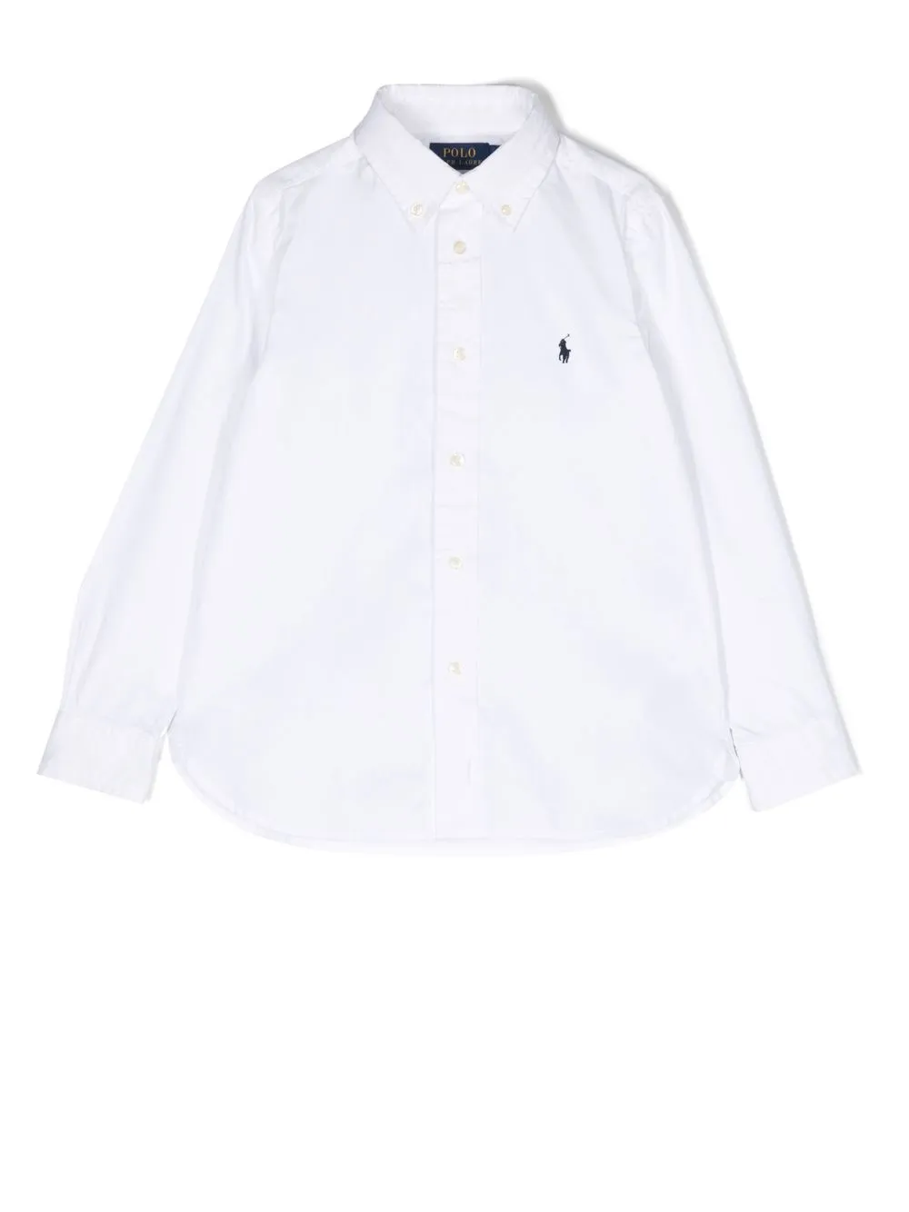 

Ralph Lauren Kids camisa con logo bordado - Blanco