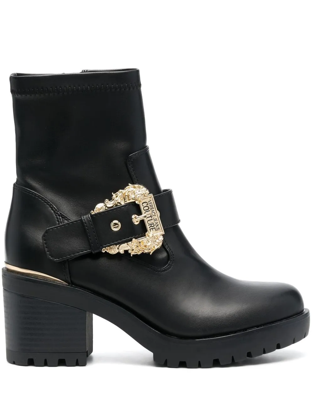 

Versace Jeans Couture buckled ankle boots - Negro