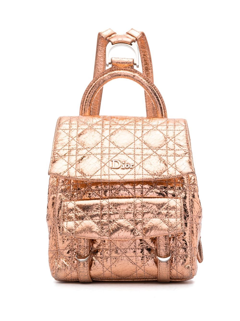 

Christian Dior mochila Cannage Stardust pre-owned - Dorado