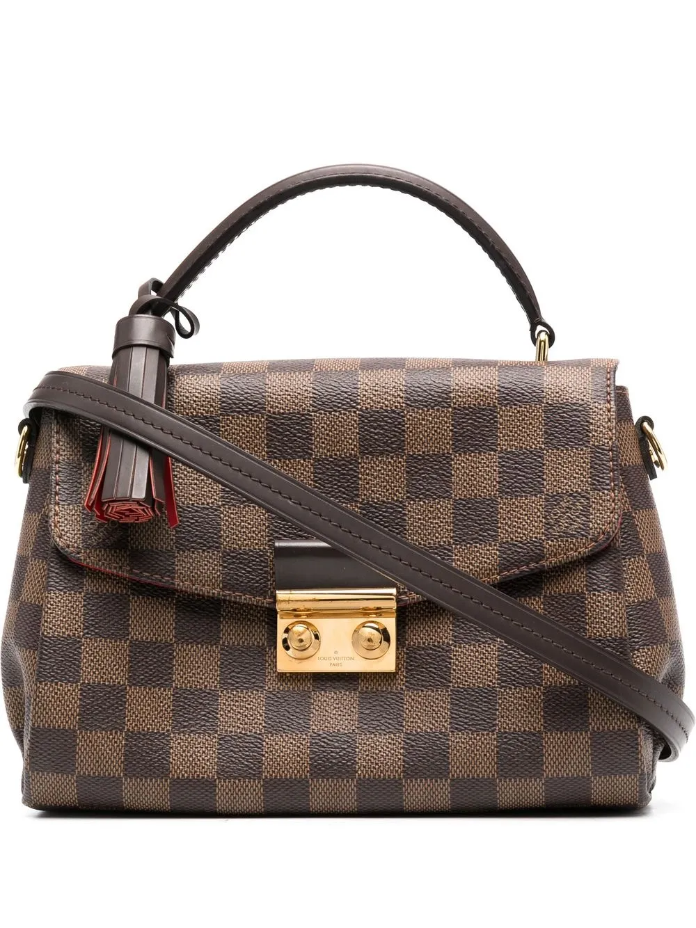 

Louis Vuitton bolsa Damier Ebène Croisette pre-owned - Marrón