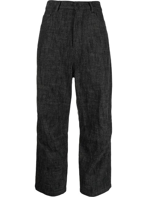 Forme D'expression high-waisted cotton-blend trousers