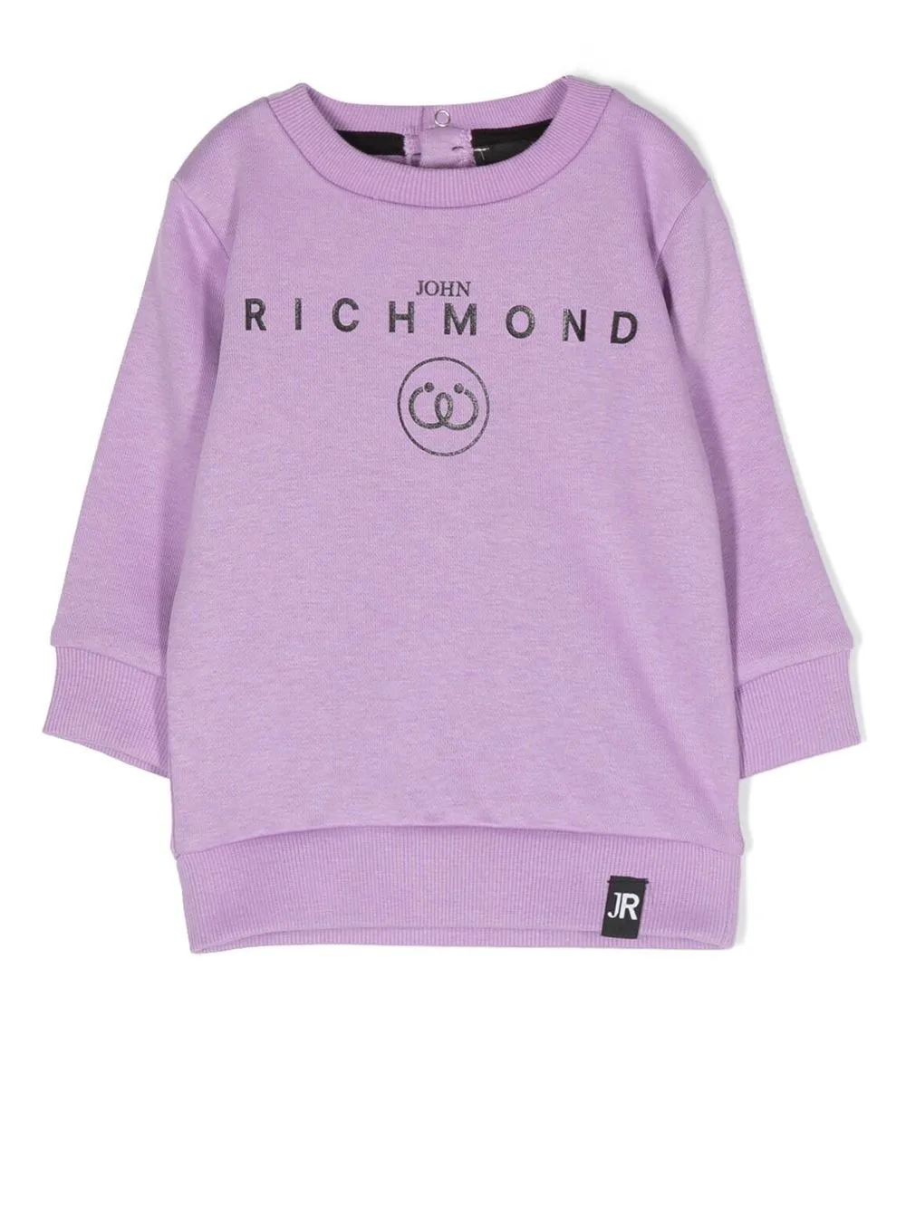 

John Richmond Junior sudadera con logo estampado - Morado