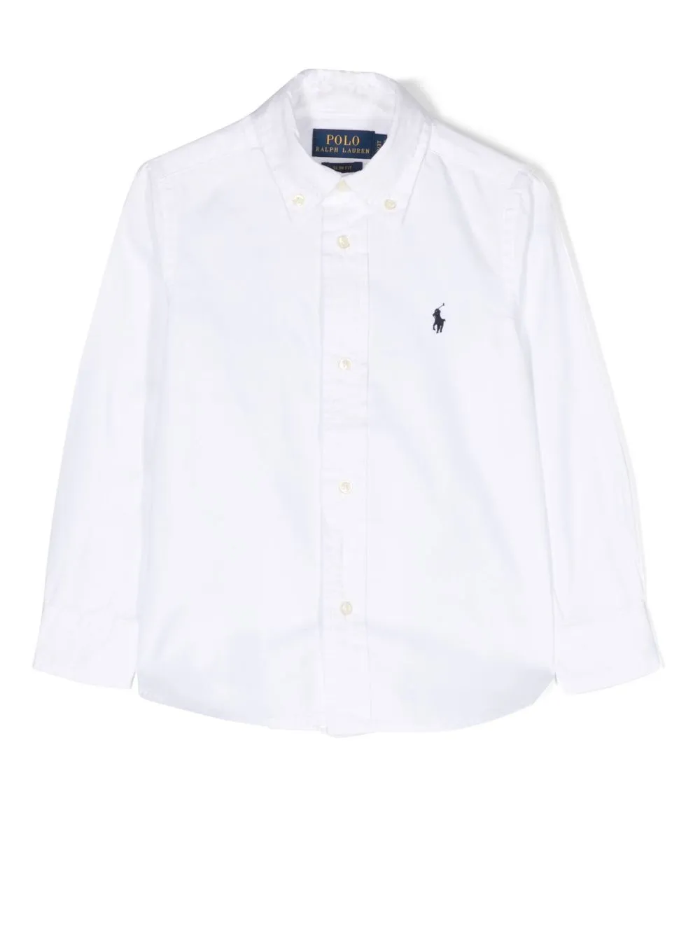 

Ralph Lauren Kids logo-embroidered button-down shirt - White