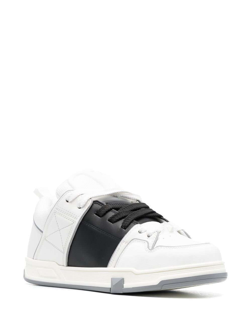 Shop Valentino Open Skate Low-top Sneakers In White