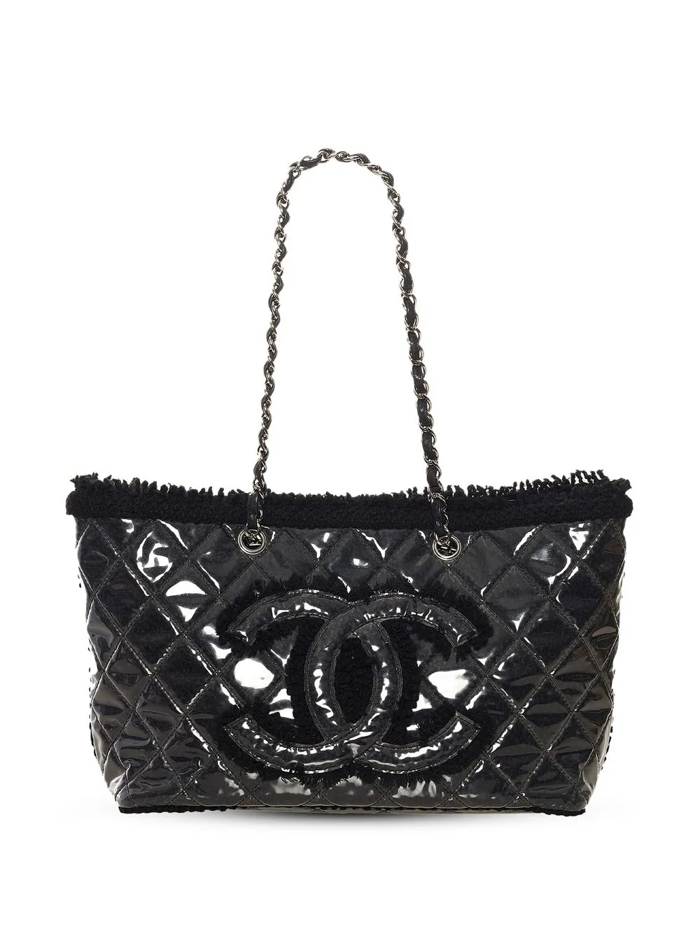 

Chanel Pre-Owned 2009-2010 Funny Tweed tote bag - Black