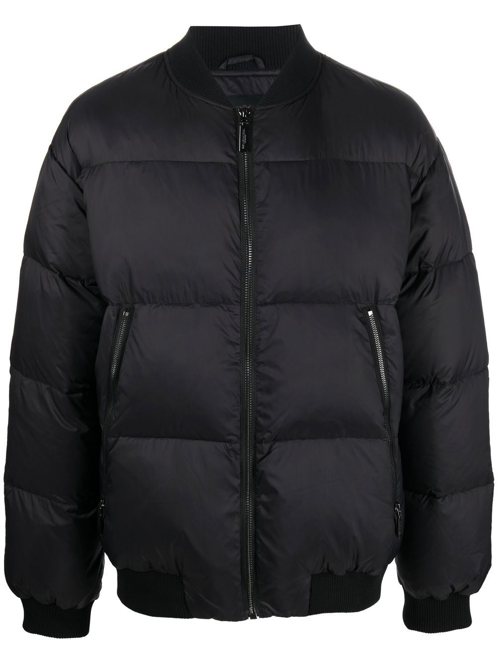 costume national contemporary zip-up padded down jacket