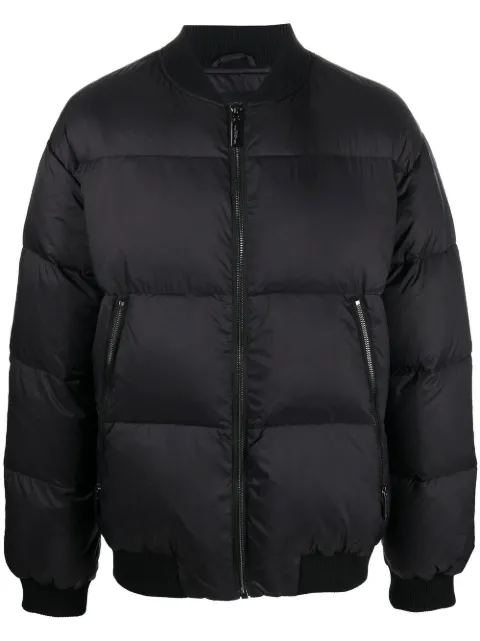 costume national contemporary zip-up padded down jacket 