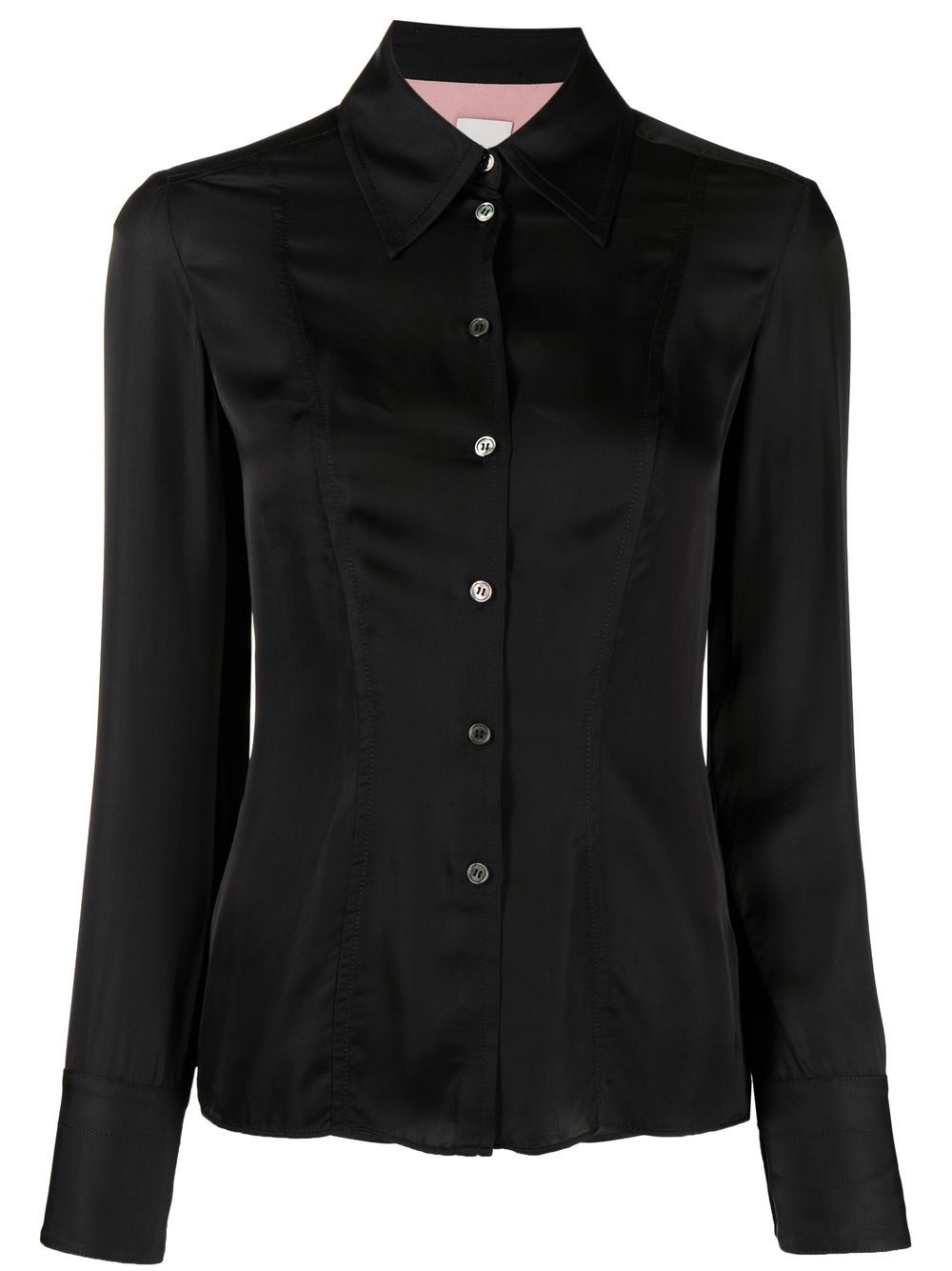 Paul Smith Long-sleeve Buttoned Shirt In Black