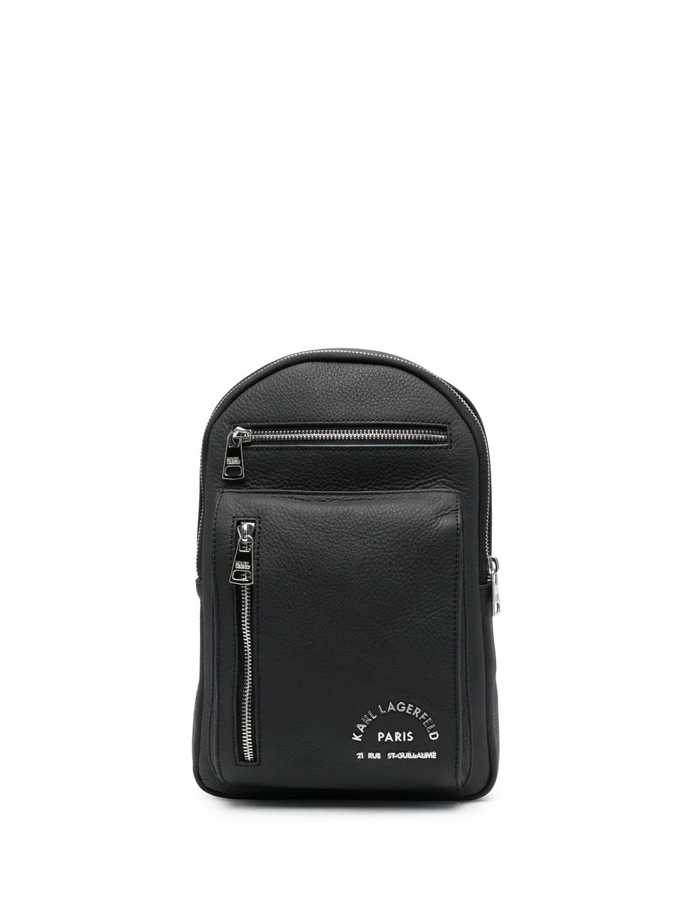 

Karl Lagerfeld mochila con placa del logo - Negro