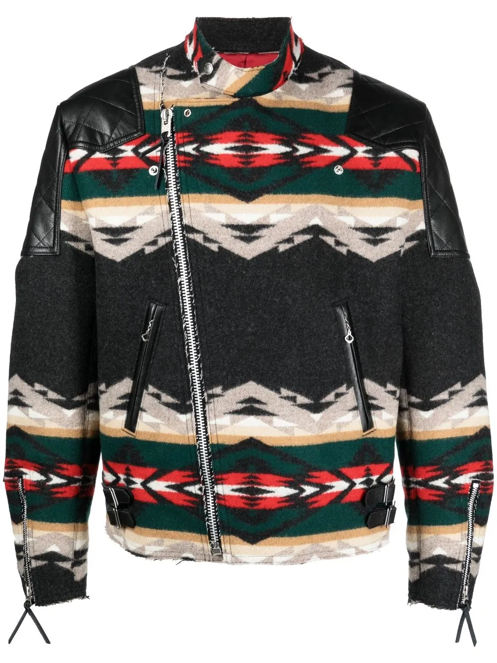 Junya Watanabe MAN patterned zip-front jacket | Smart Closet