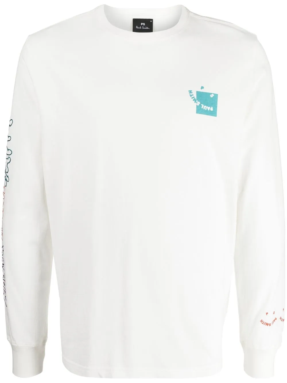 

PS Paul Smith logo-print long-sleeve T-shirt - White
