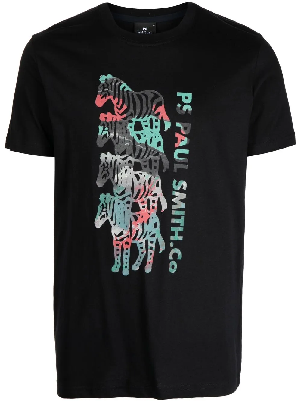 

PS Paul Smith playera con cebras estampadas - Negro