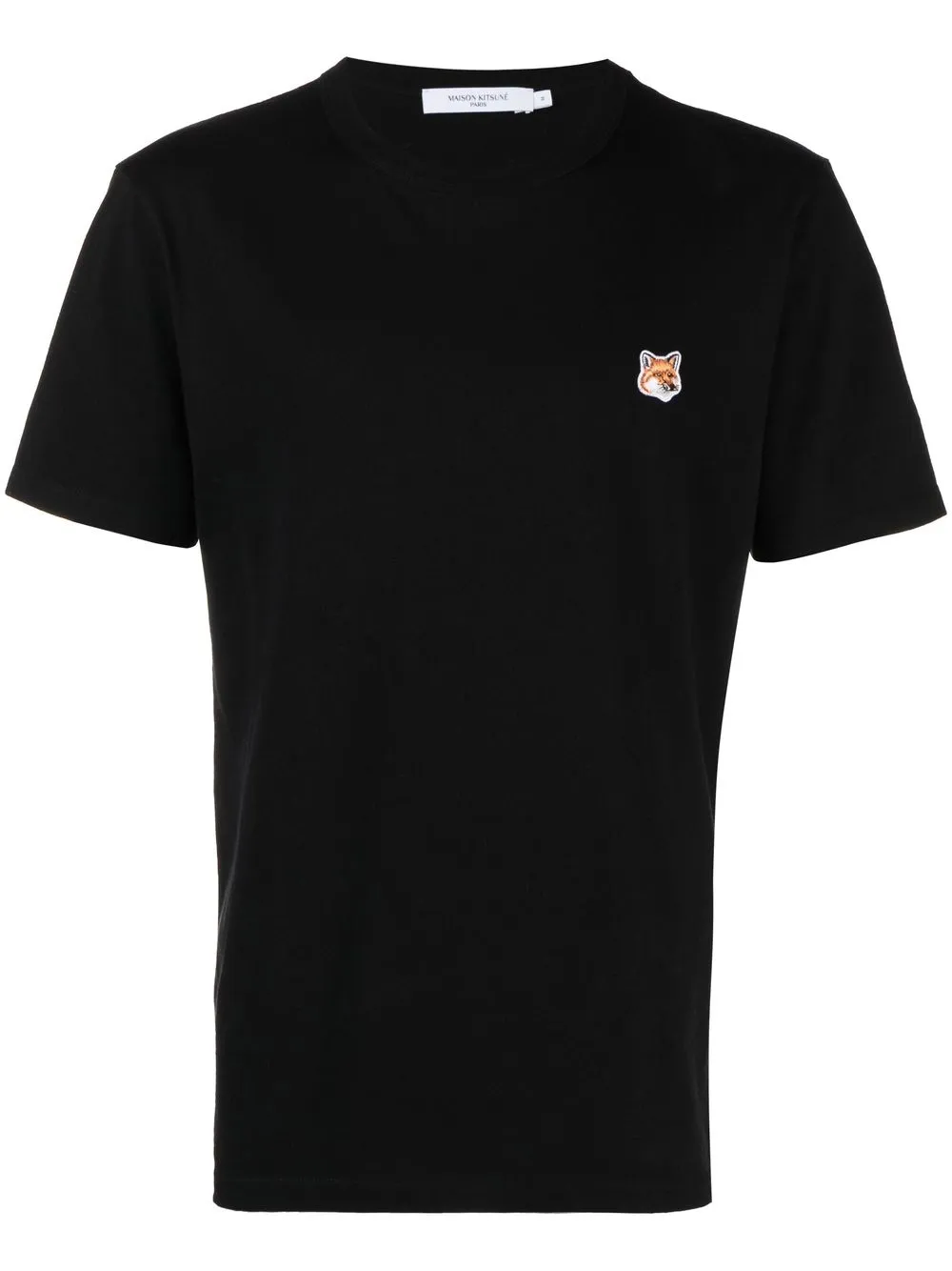 

Maison Kitsuné logo-patch short-sleeve T-shirt - Black