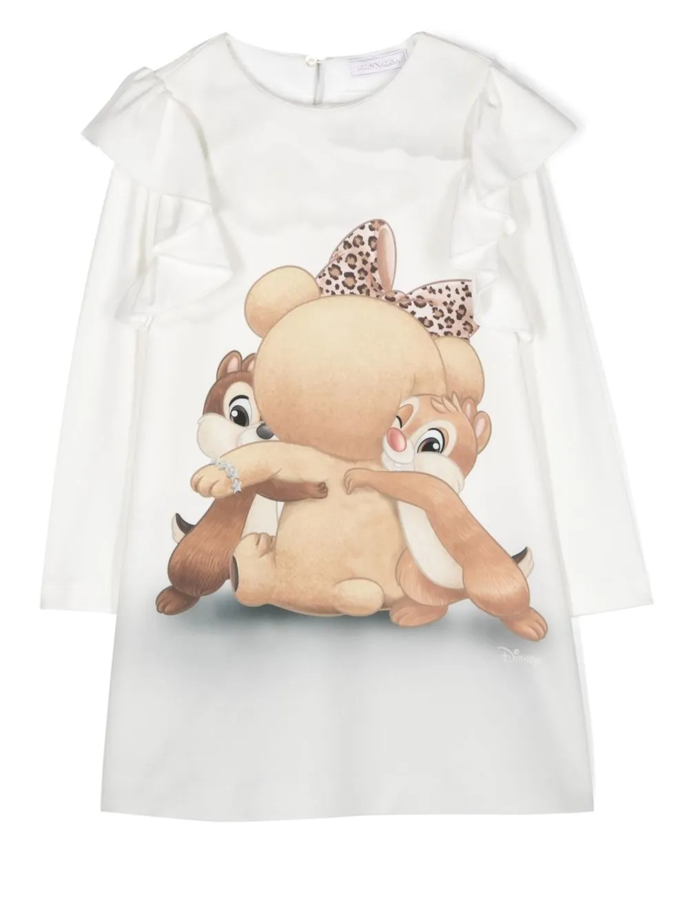 

Monnalisa top manga larga con estampado gráfico - Blanco
