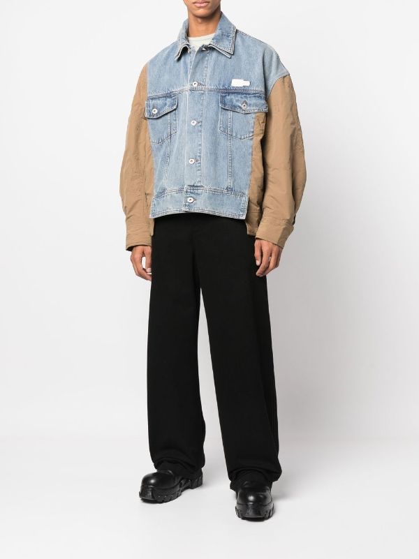 Feng Chen Wang Patchwork Denim Jacket - Farfetch