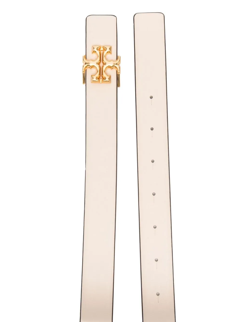 Tory Burch Gespriem met logoplakkaat - Beige