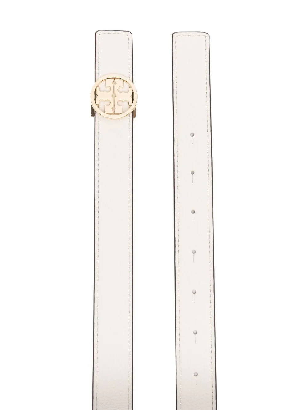 Tory Burch Gespriem met logoplakkaat - Beige