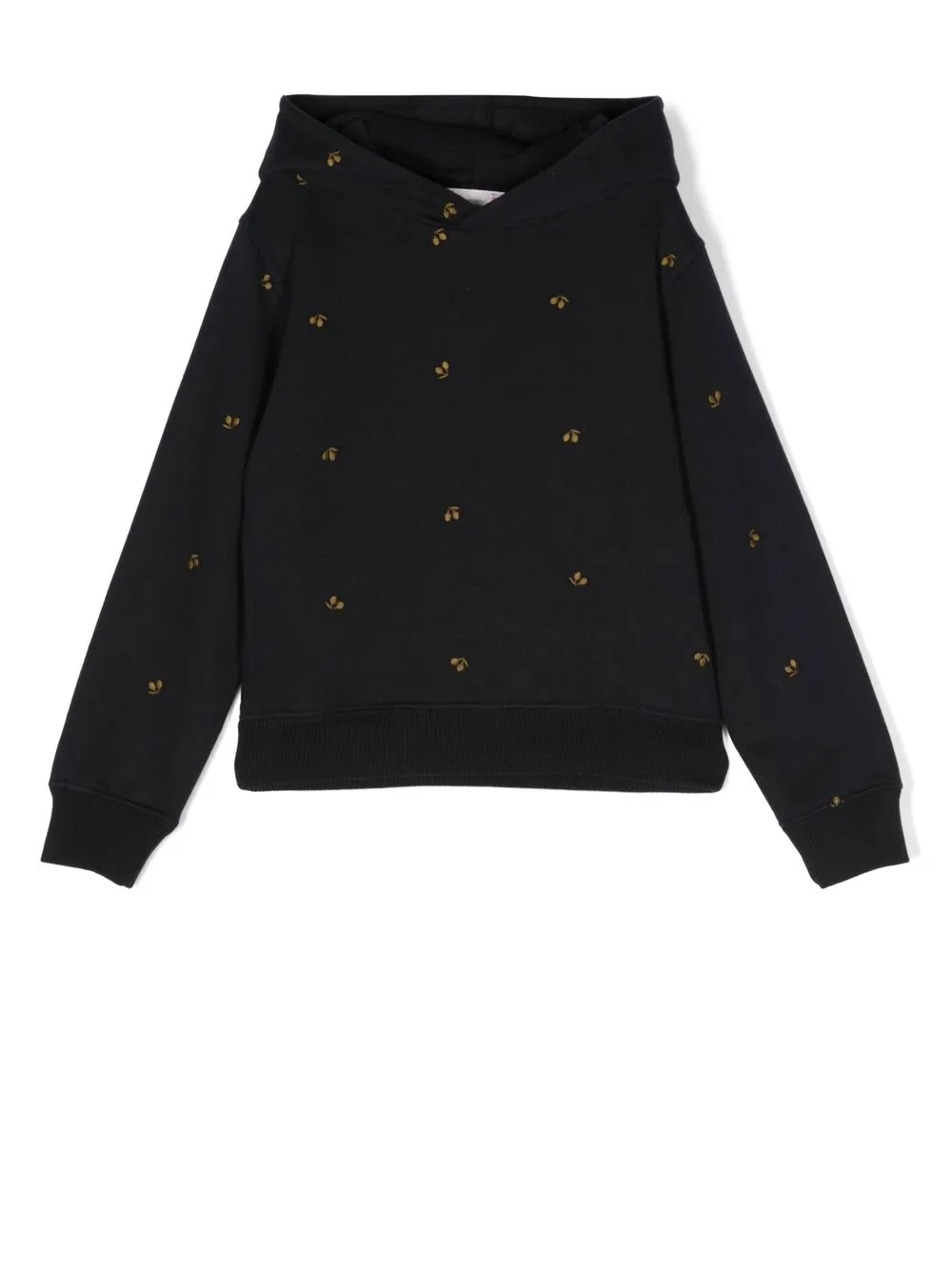 

Bonpoint Cherry embroidered-logo hoodie - Blue