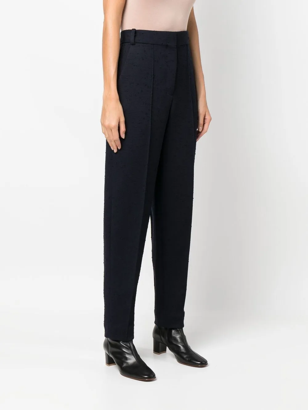  Tory Burch Hose Mit Hohem Bund   Blau 